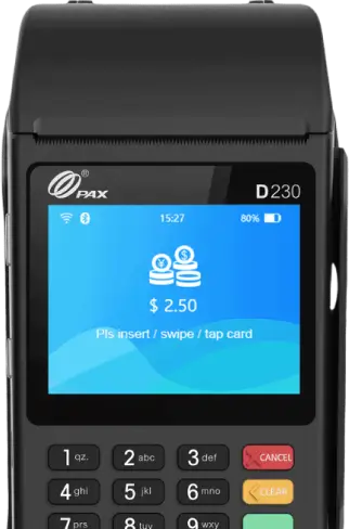 Переносной терминал PAX D230